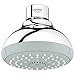 Grohe 26044EN0 New Tempesta 100 4-Spray Fixed Showerhead, Brushed Nickel