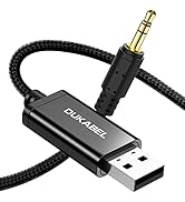 DuKabel USB Klinkenkabel USB A Stecker auf 3.5mm TRS Stecker Audio Aux Kabel mit DAC-Chip für Lau...