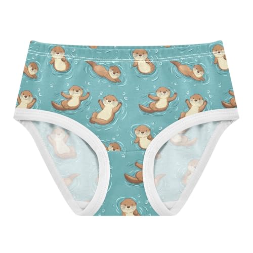 Girls Underwear Soft Cotton Otters Kids Panties in Sizes 2/3t, 4t, 5t, 6 and 8