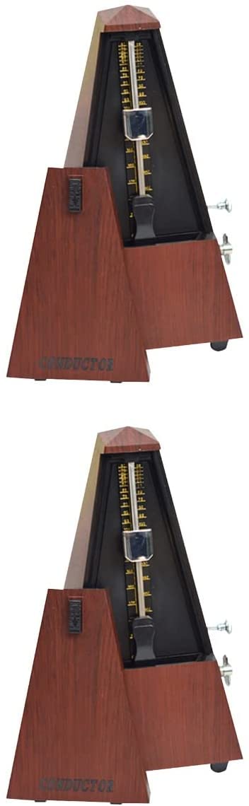 Mechanisches Metronom, 2 Stück Mechanisches Metronom Klaviergitarren-Metronom Tragbares Metronom for die Familienschule mit genauer Zeitangabe
