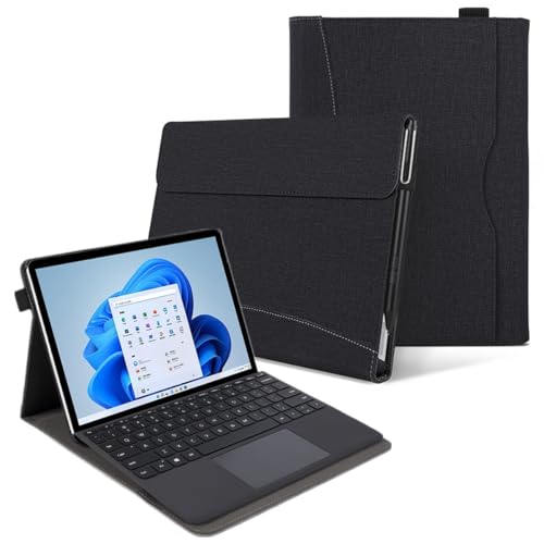 Surface Pro 11/10/9/8 13�C���`�p�� �P�[�X ������ �c�[�g���z�F �u�b�N�� ���ޓ��� �|�P�b�g�t�� �T�[�t�F�X�v�� 11 10 9 8 ��p�J�o�[ �J�[�h���[ �y�����[ �X�^���h�@�\ �L�[�{�[�h�����[�\ �S�ʕی� �r�W�l�X ���@�\