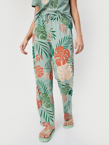 Image of Max Women's Printed Round Neck Half Sleeve Cotton Pyjama Set