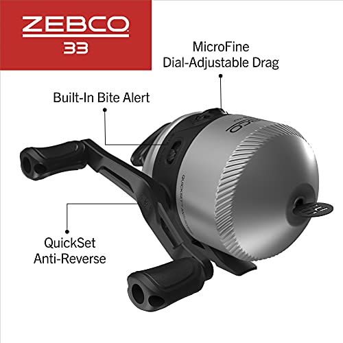 Zebco 33 Spincast Fishing Reel, Changeable Right or Left-Hand Retrieve, Built-in Bite Alert, All-Metal Gears, Pre-Spooled with Zebco Cajun Line - image 3
