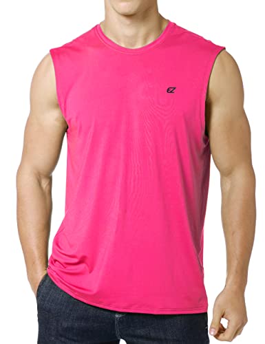 Image of EZRUN Men's Workout Sleeveless Shirts Quick Dry Muscle Swim Shirt Gym Fitness Running Beach Tank Tops