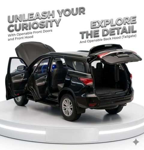 Image of Metal car Toy for Kids| Light & Sound| Pullback & go| Openable Doors- Birthday Gift for Kids |Random Color| (Fortune r)
