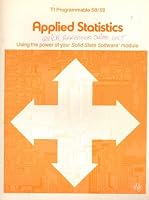 TI Programmable 58/59 Applied Statistics Using the Power of Your Solid State Software Module B003C8CUMS Book Cover