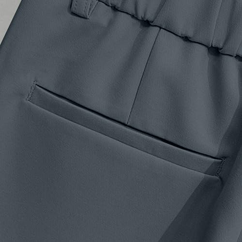 Mens Summer Classic Fit Pleated Cropped Dress Pant Old Money Trousers Slacks for Men3