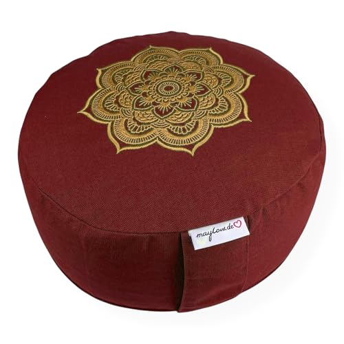 Meditationskissen Yogakissen Celine Madeleine Stickerei Bezug...