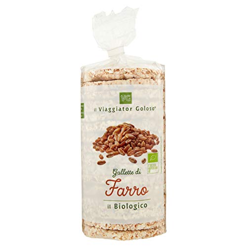 il Viaggiator Goloso Sostitutivi del Pane Gallette al Farro Bio, 120g