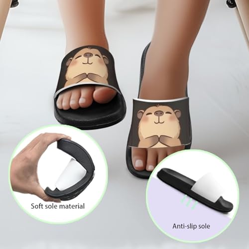 Image of Boy & Girls Slide Sandals Kids Shower Shoes Non Slip Summer Slippers Beach Sandals