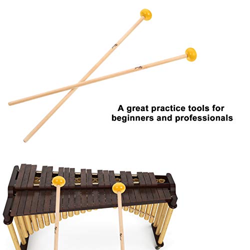 ARTIBETTER 1 par de Marretas de Madeira Baquetas de PercussÃ£o Baquetas para Instrumento de Xilofone