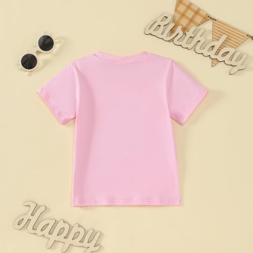 Image of Girl's Birthday Shirt 'I'm The Birthday Girl' Letter Top 1-7 Years Old
