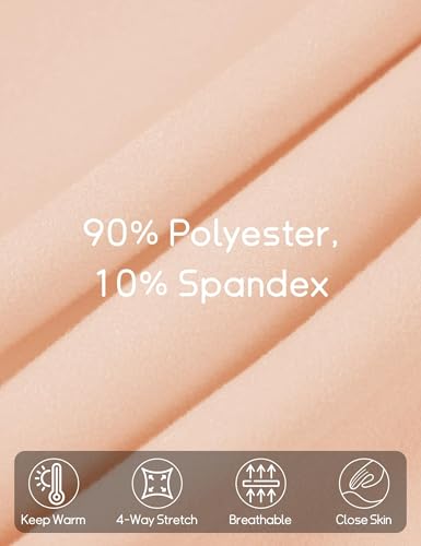 QBK Girls' Mock Turtleneck Basic Long Sleeve Shirt Casual Tee Tops for Toddler Kids (2t-12Years)4