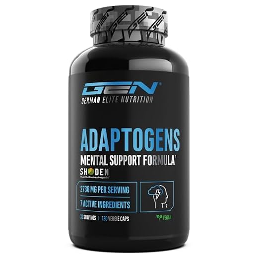 Adaptogenic Complex - Apoyo Antiestrés y Relajante con Shoden® Ashwagandha, Reishi, Ginseng, Pasiflora, Extracto de Raíz de Rosa - Magnesio - Vegano - 120 Cápsulas