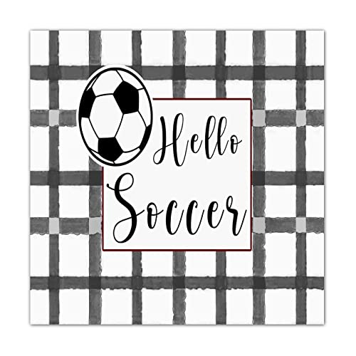 Panneau en bois personnalisé soccer et décoration murale pour fan de sport 40cm