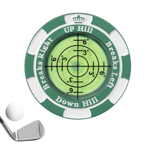 ポクミル ゴルフ マーカー マグネット パッティング ガイド ゴルフマーカー 水平器 マーカー ゴルフ パッティング用 パター練習用 高精度 多機能 丸型気泡水平器 おしゃれ ゴルフ用品 ゴルフ愛好家 プレゼント