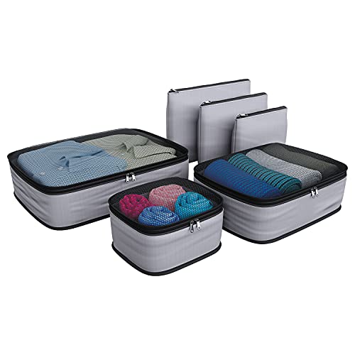 Organizador para Viagens 6 Peças, cinza, ORG0716, EURO