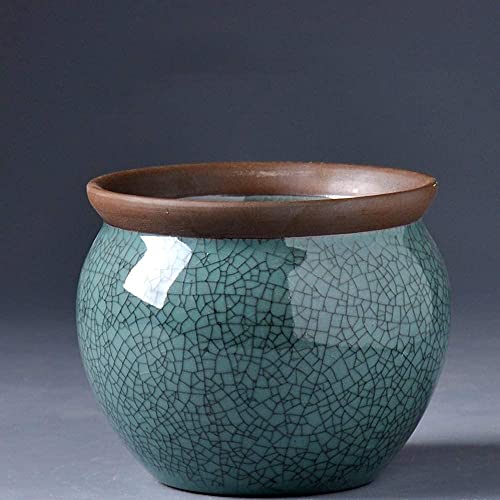 Maceta de cerámica retro para suculentas ideal en la decoración de salas
