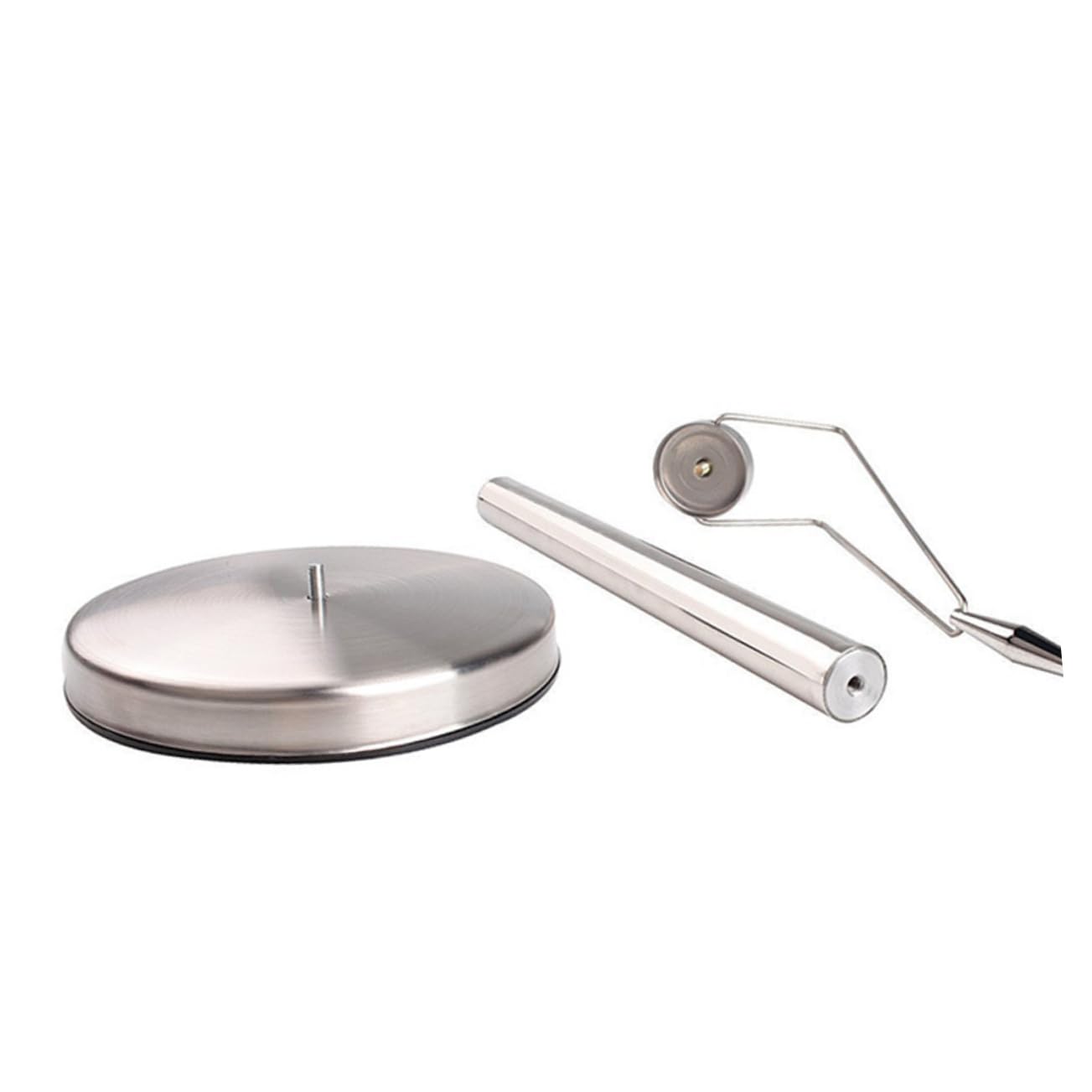 Portarrollos Vertical de Acero Inoxidable para Encimera de Cocina, Plata