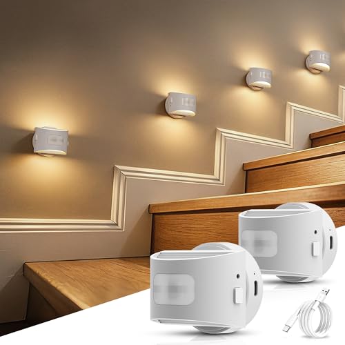 DORESshop Motion Sensor Night Light Indoor, Rechargeable Night Lights
