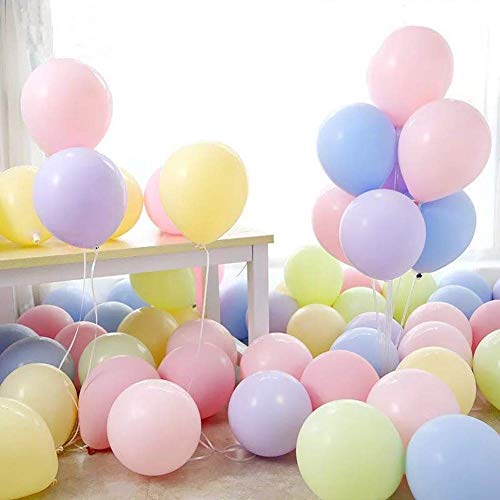 Image of Party Propz Pastel Balloons For Decoration- Pack of 25 Pcs Pastel Balloons For Birthday | Multicolour Balloons | Candy Theme Birthday Decorations | Rainbow Theme Decoration (Latex)
