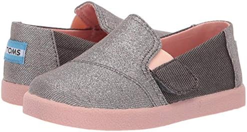 TOMS Girls' Avalon Loafer, forged iron twill glimmer, 6 Medium US Big Kid | Image 6