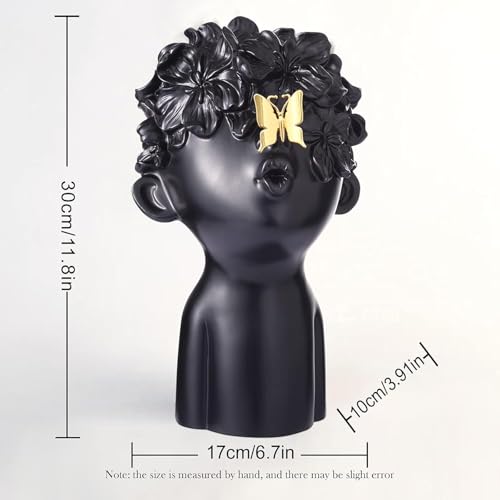 Notakia White and Black Resin Home Decor Statues and Sculptures