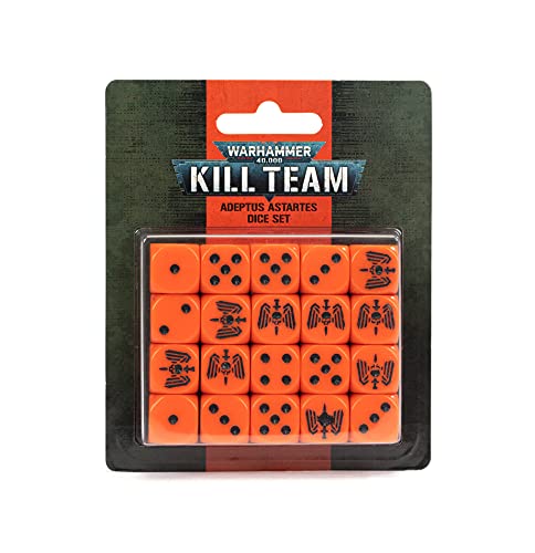 99220101025 Giochi Workshop Warhammer 40k - Kill Team Adeptus Astartes Set di Dadi