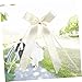 HOODANCOS 10 Pack Wedding Bow Riband Polyester Bow Tie for Car Decor Box Decor Reception for DIY and Party