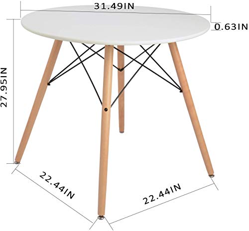 Coavas Kitchen Dining Table White Round Buy Online In United Arab Emirates At Desertcart