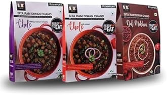 Ready To Eat Pack Of 3, Dal Makhani, Chole Without Onion Garlic, Chole With Onion | No Preservatives | No Artificial Flavors | 100% Natural Ingredients & Vegetarian | Tasty Snacks