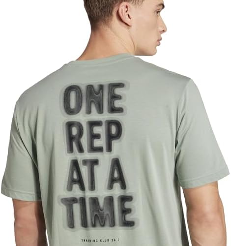 adidas Erkek M STR G T T-Shirt SILGRN M - Görsel 4