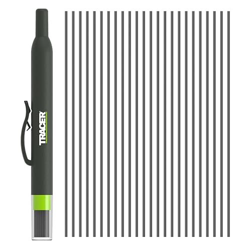 Tracer Precision Pencil Replacement Leads Set - 24 x 1.3mm Graphite Leads for Tracer Pro Series Precision Construction Pencil
