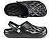 ESTRO Zapatillas Cross Mujer Suecos - Zuecos Mujer Verano Clogs Zapatillas Cross Hombre Zuecos Hombre Jardin CF01 (46 EU, Negro)