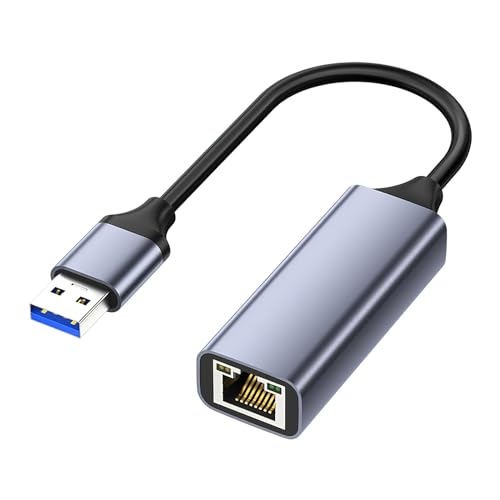 HENGBIRD Adaptador USB LAN 2.0 Ethernet de 1000 Mbps, USB a RJ45 Gigabit Ethernet LAN, compatible con Surface, MacBook, Laptop, PC con Windows 11/10/8.1/8, macOS, Linux