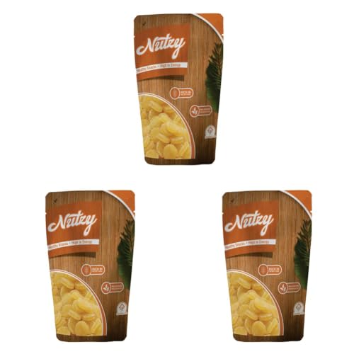 Image of Nutzy Dried Fruits Nuts And Seeds (Dried Pineapple Coin, 250 Gram) (Pack of 3)