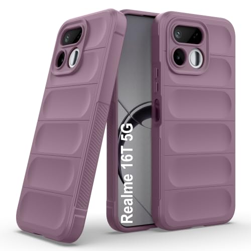 Image of Zapcase Back Case Cover for Realme 16T 5G | Compatible for Realme 16T 5G Back Cover | Liquid Silicon Magic Case with Camera Protection | Lavender