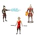 Nickelodeon Avatar Action Figure Set - 3 Mini Figurines, Stickers | The Last Airbender