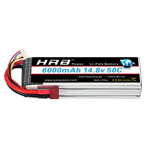 Batterie Lipo Zeee 4S 6500mAh 14,8V 80C – Coque Dure, Connecteur Deans T – Pour RC 1/8 Et 1/10