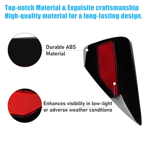 Image of Jaronx Compatible with Tesla Charging Port Cover for Model 3 2017-2023 Model Y 2020-2023 (NOT FIT 2024+), Rear Right Taillight Cover Reflector for Tesla, Charging Port Door Replacement 1100781-99-D