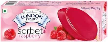 London Dairy Raspberry London Dairy Sorbet Ice Cream Stick Raspberry 90 ml, UAE : Amazon.ae ...
