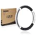 World 9.99 Mall Golf Car Steering Wheel Cover for Club Car (Black+White)