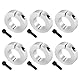 yotutun Geteilte Stellringe, 6 Stück Stellringe 20mm, Stellring 20mm Achse, Aluminiumlegierung Tiefenanschlagringe, Klemm Wellenmanschette Achskappen, Achskappen Schubkarrenrad für Sackkarren