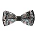 WUXEKZO Men's Boys Fashion Goth Gotik Gothic Women Girl Eyelash Pre-Tied Bow Ties, Adjustable Neck Band Creative Bow Ties for Holiday Party, New Year, Suit