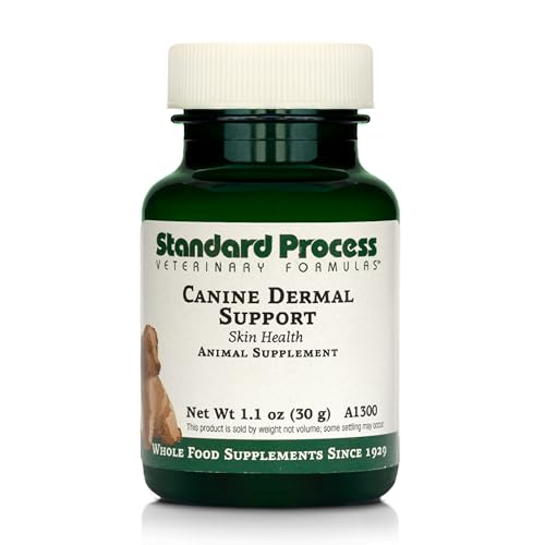 Standard Process Canine Dermal Support - Skin & Adrenal Gland Support Supplement - Comprehensive Skin Health Support Supplement for Dogs - Daily Immune & Liver Support Powder - 30 g