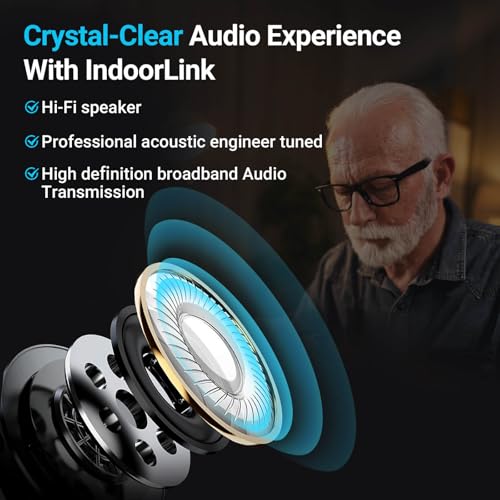 IndoorLink Lavalier Wireless Tour Guide System, Sistema de Audio para Guías Turísticos, Reducción de Ruido, Juegos de Auriculares Inalámbricos Whisper para Iglesias, Visitas a Fábricas, Museos, Exposiciones y Tribunales (1T2R) miniatura 5
