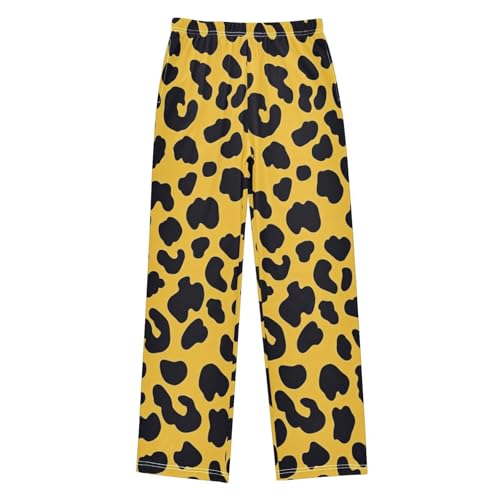 Boys' Pants Leopard Print Cheetah Cartoon Long Bottoms Jogger Pants Elastic Waist Trousers with Pockets S-XL