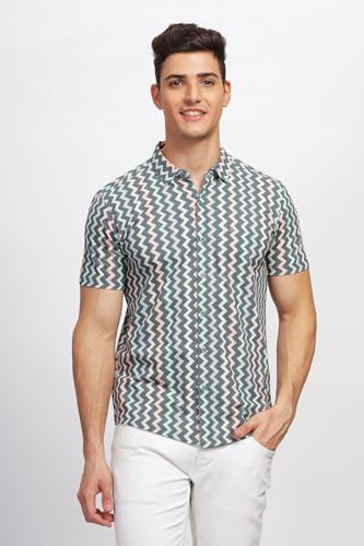 Image of BULLMER Trendy Regular Fit Printed Causal Shirt for Men - Pack of 1
