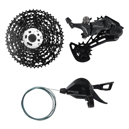 Cambio de cambios derecho CU/ES SL-U6000-11R de 11 velocidades y desviador trasero RD-U6000-GS y casete CS-LG400-11, Rapidfire Plus, diseño Shadow+, 11-45T, kit de transmisión de bicicleta, compatible