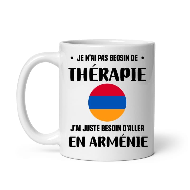 MugSmile Mug Arménie thérapie vacances départ voyage Tasse Arménie
